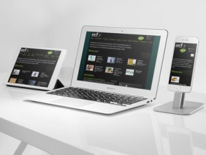Un site "responsive design" ou adaptatif sur différents écrans