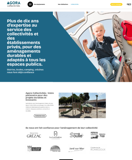 Agora Collectivités aménagement d’aires de jeux espaces publics