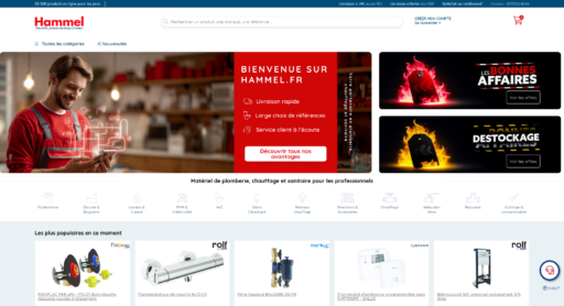 Robinetterie Hammel Sanitaire Plomberie & Chauffage pour les pros Acceuil