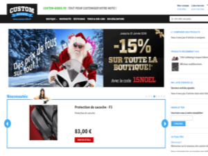 Création site e-commerce périgueux Custom Rider