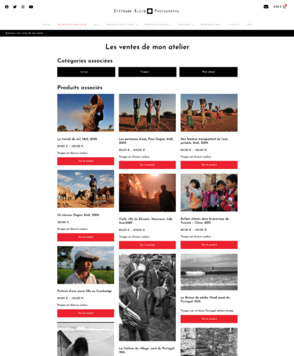 Stéphane Klein Photographie les ventes de mon atelier