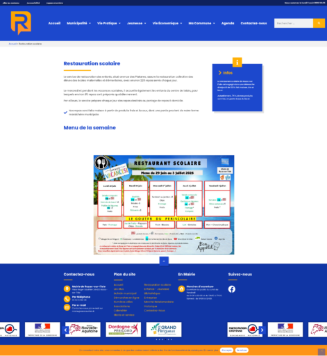 Mairie de Razac-sur-l'Isle restauration scolaire
