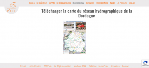 Télécharger la carte du réseau hydrographique de la Dordogne