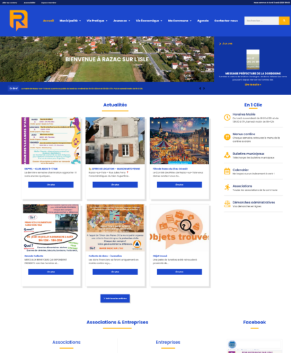 Mairie de Razac-sur-l'Isle Dordogne accueil