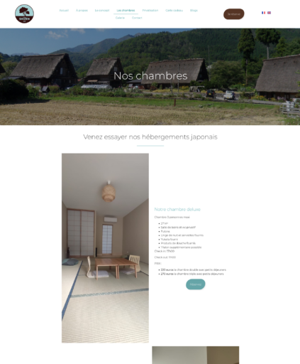 Maison Shizen les chambres