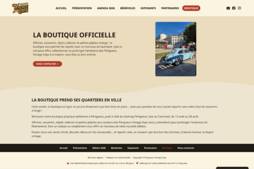 Périgueux Vintage Days boutique